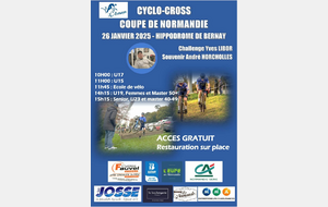 Cyclo cross à Bernay le 26 janvier 2025