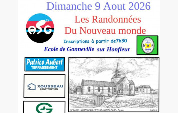 Dimanche 9 Août 2026 Rando du nouveau Monde à Gonneville-sur-Honfleur