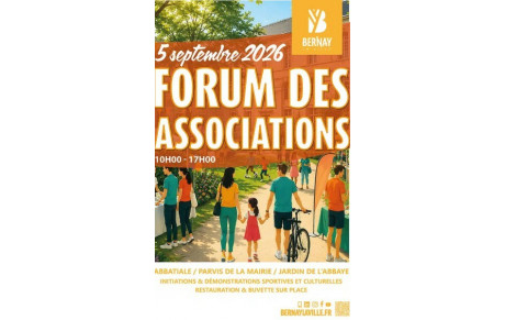 Samedi 5 Septembre 2026 Forum des associations à Bernay